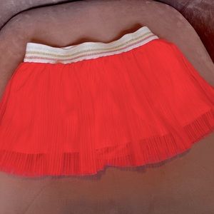 Kate Spade - baby tutu skirt - bright sparkly salmon - size 12M